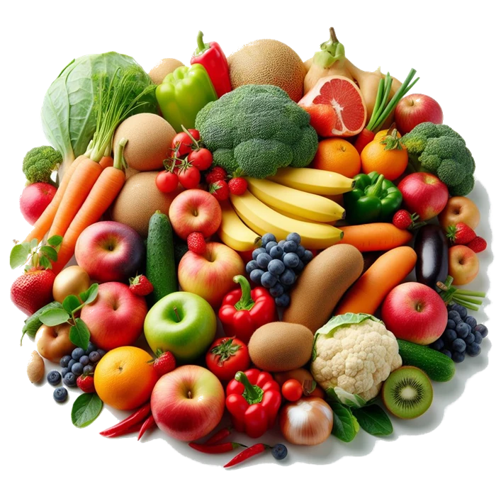 Image Frisches Obst und Gemüse - Gesunde Ernährung im Büro und Homeoffice