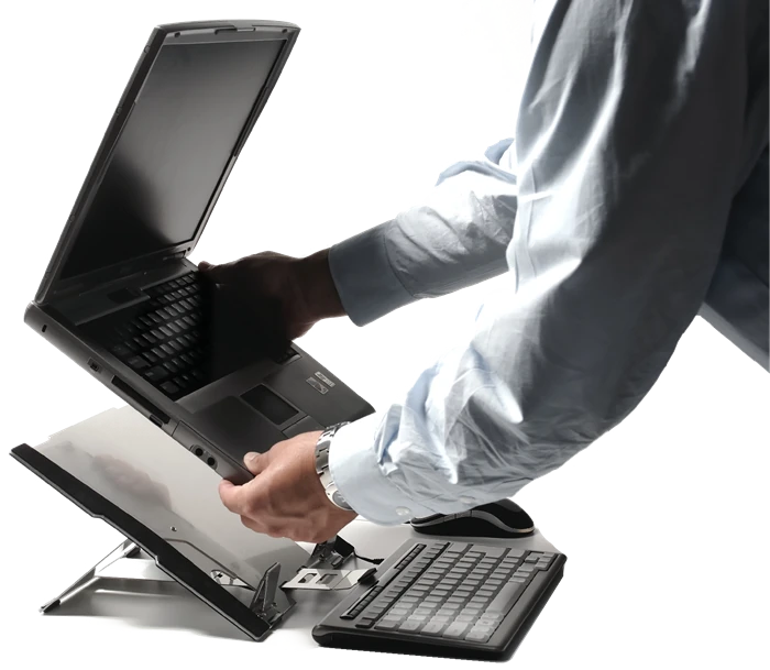 Image - Schreibtisch Laptophalter höhenverstellbarer Laptopständer
