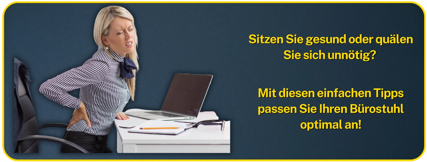 Image Header - Bürostuhl richtig einrichten