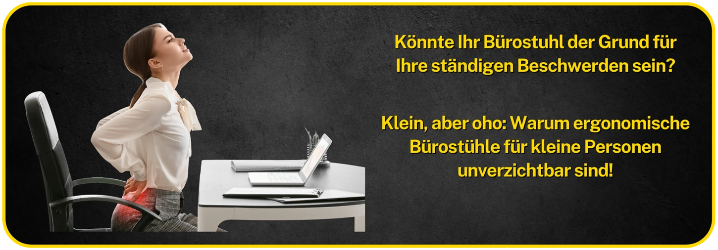 Image Header - Bürostühle für kleine Menschen - endlich ergonomisch richtig sitzen